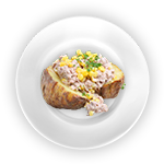 Baked Potato With Tuna Mayonnaise 