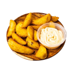 Potato Wedges With Dip 