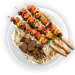 Chicken Shish, Lamb Donner & Kofte Kebab Mixed Kebab 